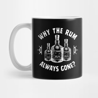 Rum Always Gone! Funny Jack Sparrow Sayings Mug